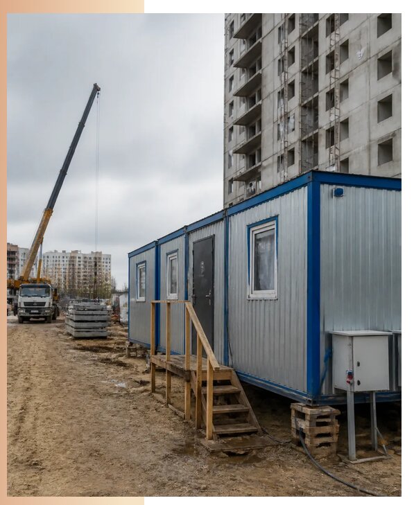 Аренда строительных вагончиков для рабочих в Коврове